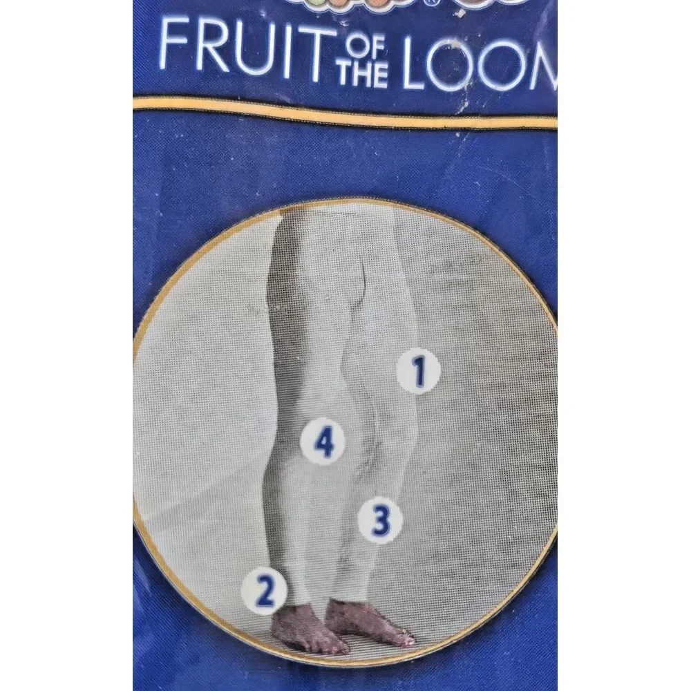 Vtg 1970 FRUIT &‎ LOOM men Sz 2XL THERMAL BOTTOM  cotton blend